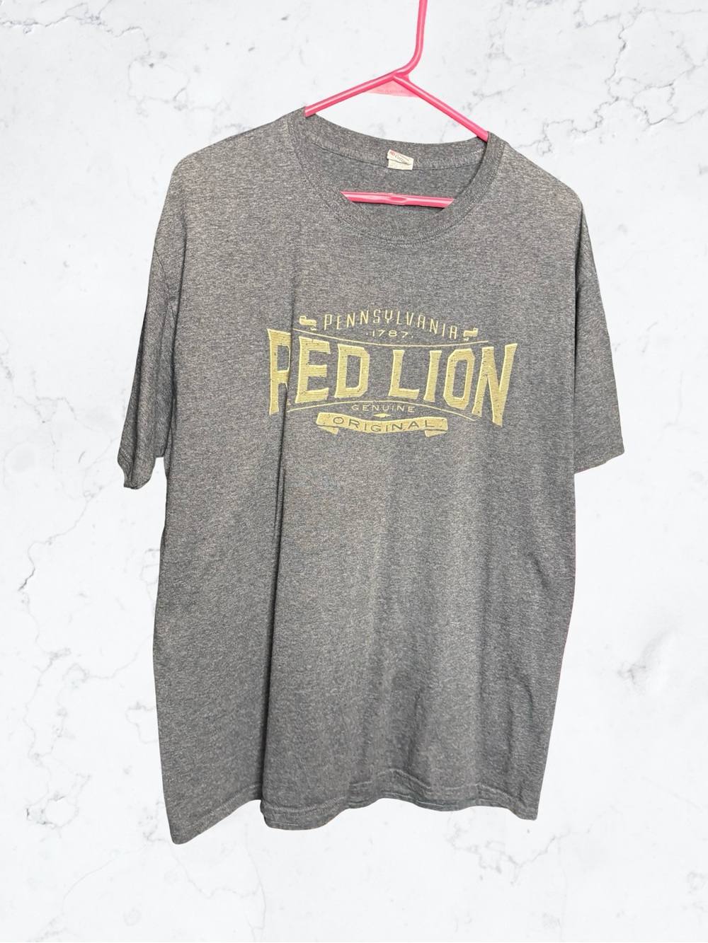 Fruit of the Loom Gray Pennsylvania "Red Lion" Graphic Tee